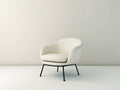 Sedia da pranzo imbottita 76×73×80 cm - bianco e nero - profilo curvo moderno