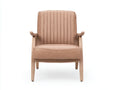 Poltrona Reclinabile effetto pelle 79×86×98 cm - marrone chiaro - design moderno con braccioli imbottiti