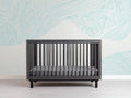 Culla in legno 140×75×88 cm - grigio scuro - stile minimalista